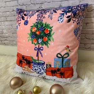 Christmas pillow decor 18”x18” one of the only 3 designs created.